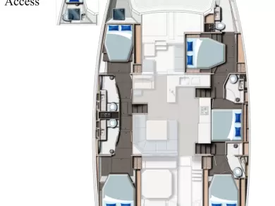 Location bateau Cannigione pas cher Leopard 50 - 5 + 1 cab