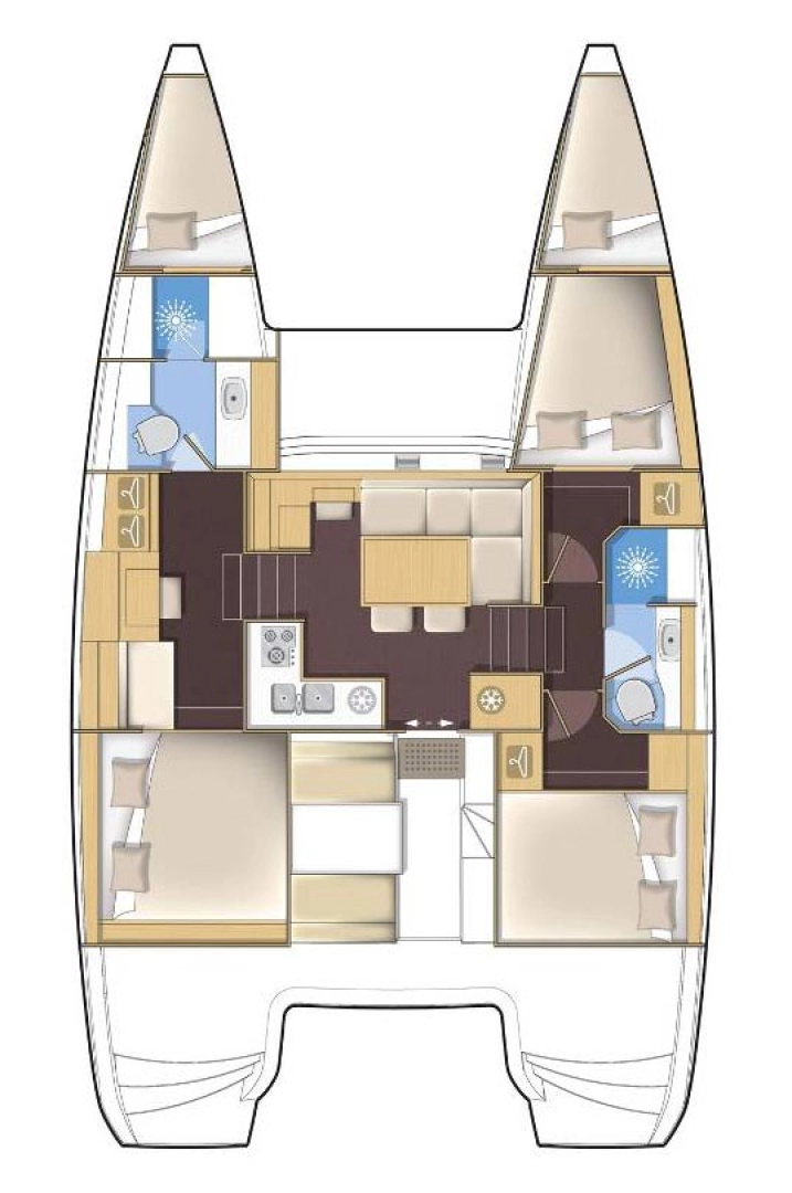 Location Bateau à moteur à Sibenik - Lagoon Lagoon 40 Motor Yacht