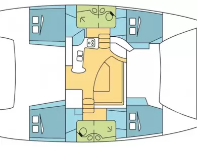 Fountaine Pajot Lipari 41 a louer à Skradin