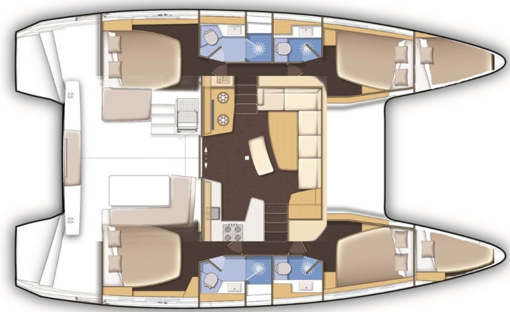 Location bateau Lefkáda pas cher Lagoon 42