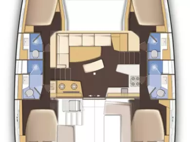 Louer Catamaran avec ou sans skipper Lagoon à Álimos