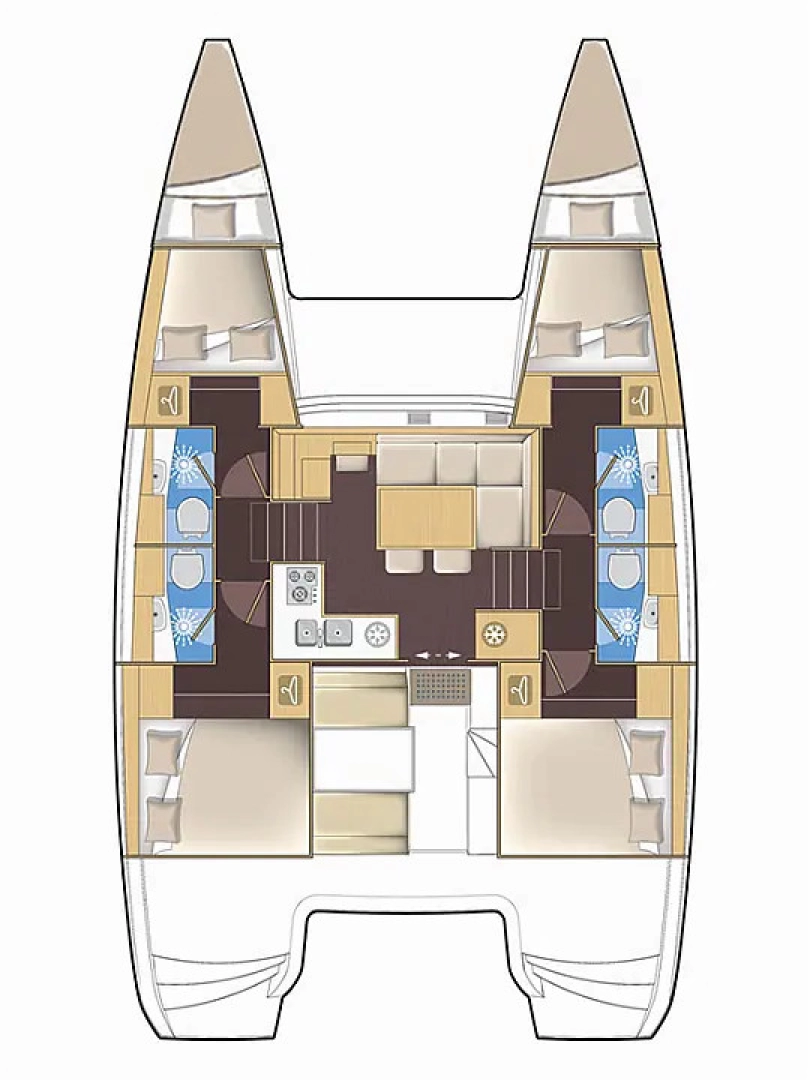 Location bateau Lagoon Lagoon 39 à Punat sur Samboat