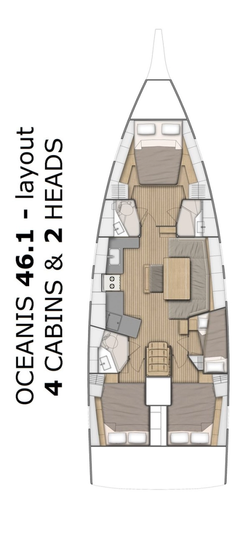 Location bateau Split pas cher Oceanis 46.1