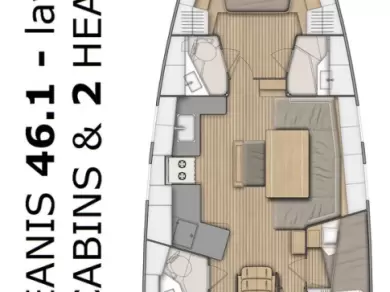 Location bateau Split pas cher Oceanis 46.1