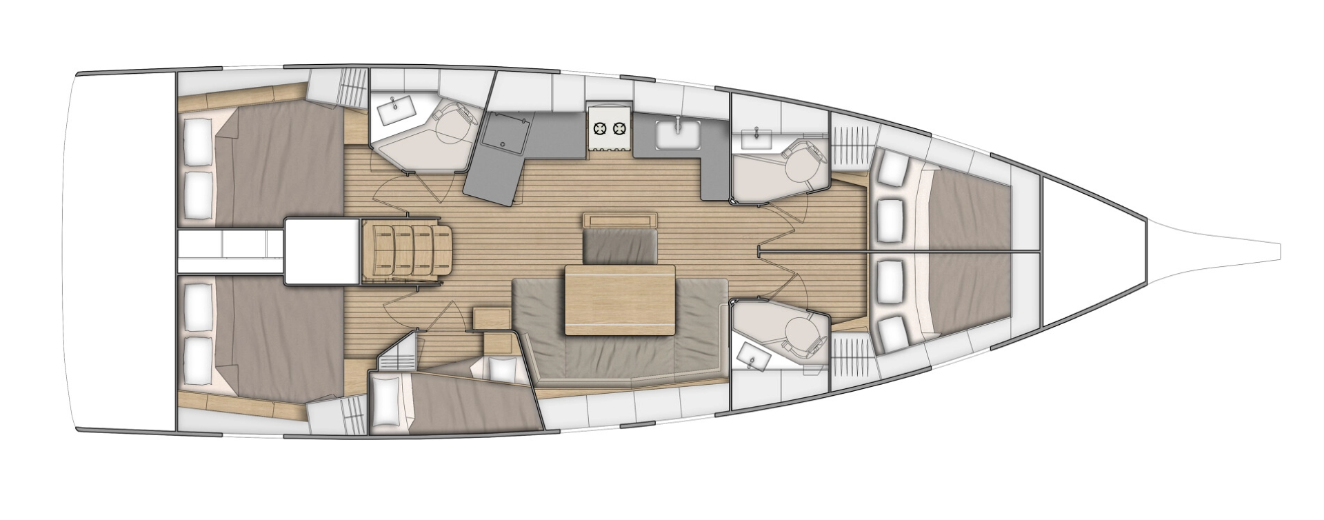 Location bateau Bénéteau Oceanis 46.1 à Pomer sur Samboat