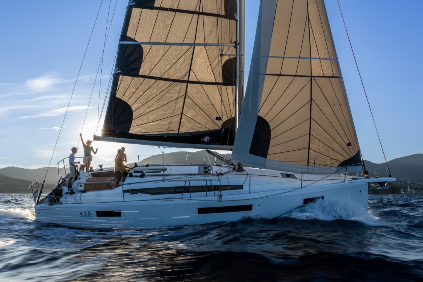 Jeanneau Sun Odyssey 415 eco solar sailboat charter at ACI Marina Split, Croatia