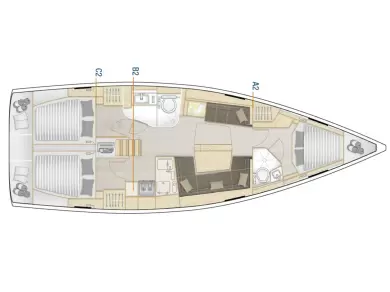 Location Voilier à Kaštela - Hanse Hanse 418