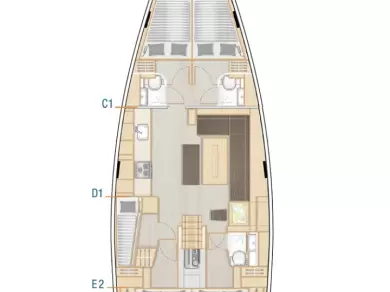 Location bateau Hanse Hanse 508 à Biograd na Moru sur Samboat