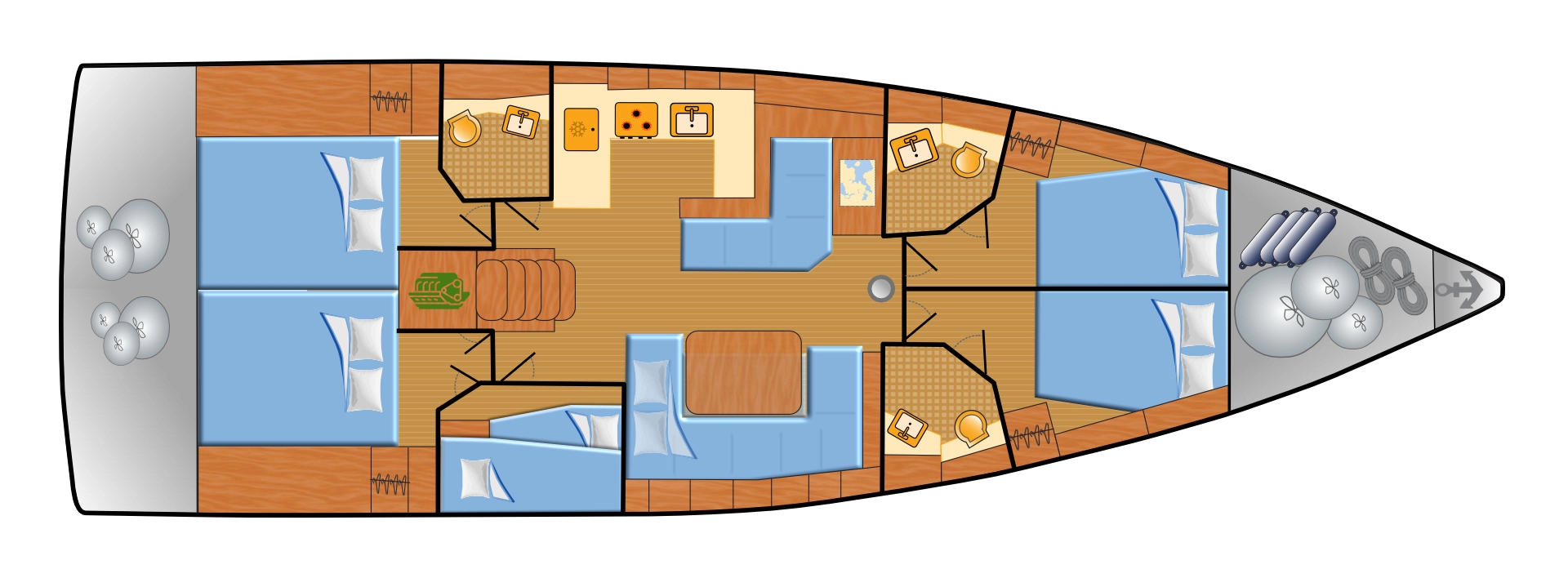 Location bateau Can Pastilla pas cher Oceanis 51.1
