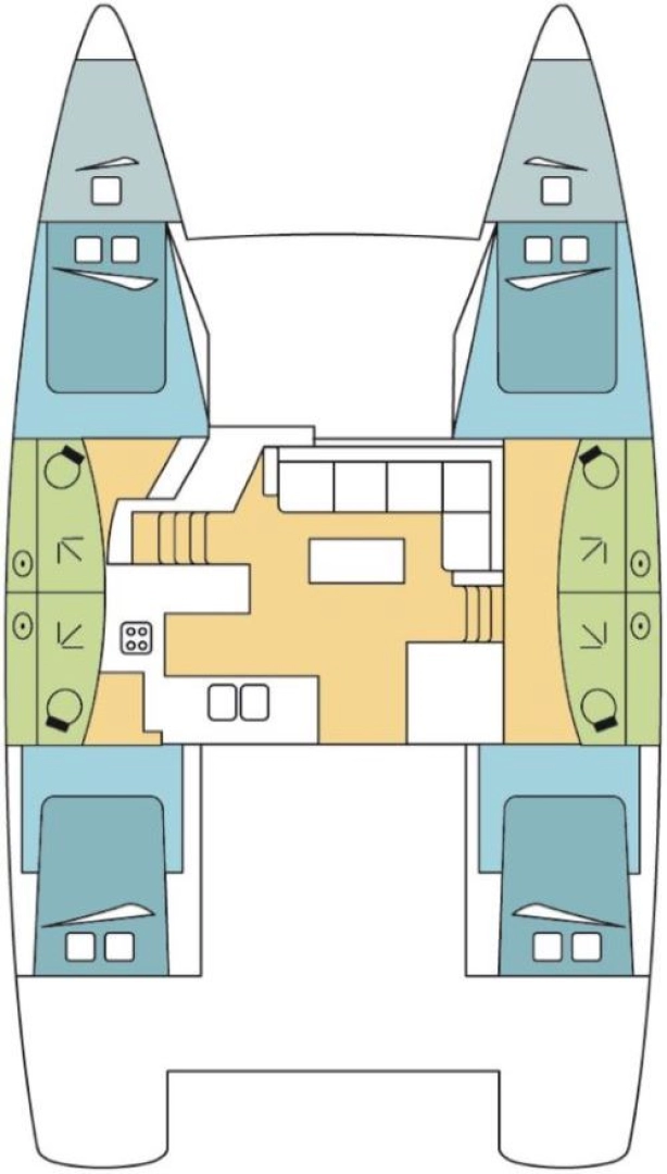 Location bateau Fountaine Pajot Elba 45 à Jolly Harbour sur Samboat