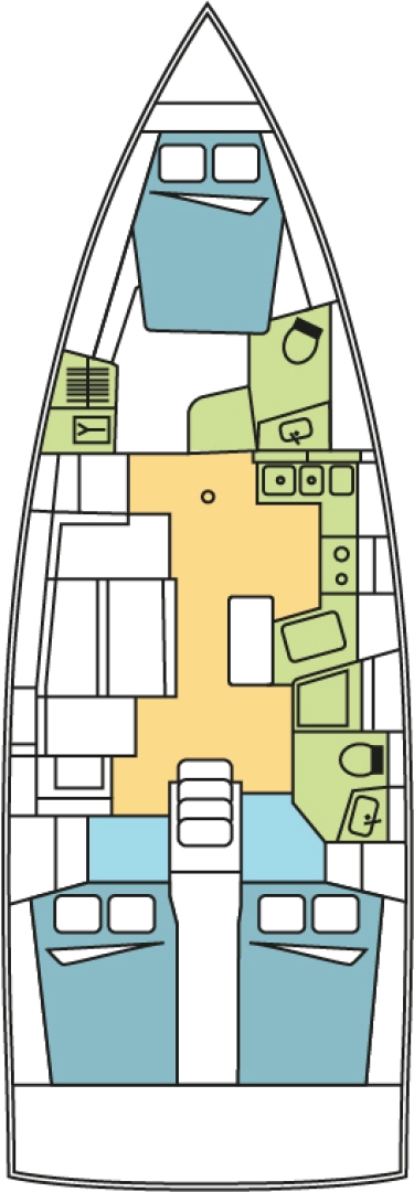 Bénéteau Oceanis 40.1 a louer à Seget Donji