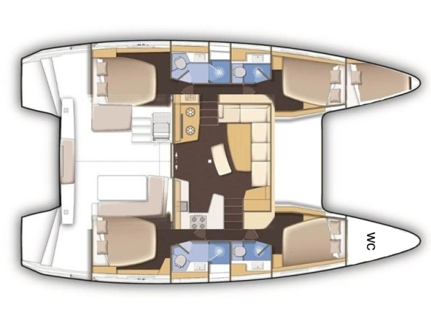 Location Catamaran à Paros (Ile) - Lagoon Lagoon 42