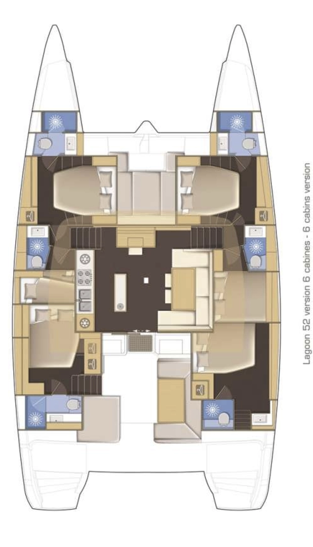 Location bateau Ellinikó pas cher Lagoon 52 F