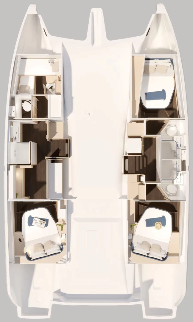 Location à Road Town - Fountaine Pajot Fountaine Pajot FP 44 Maestro - 3 cab. sur SamBoat