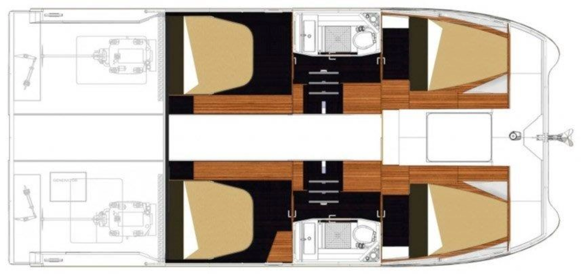 Louer Bateau à moteur avec ou sans skipper Fountaine Pajot à Rogoznica