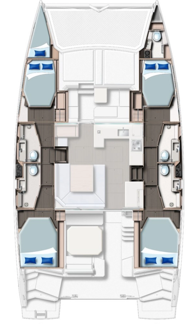 Location Catamaran à South Malé Atoll - Leopard Catamarans / Robertson & Caine Leopard 45 - 3 + 1 cab.
