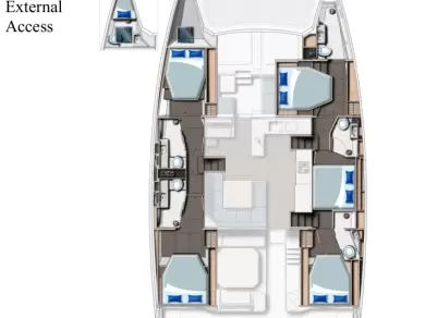Location à Furnari - Leopard Catamarans / Robertson & Caine Leopard 50 - 5 + 1 cab sur SamBoat