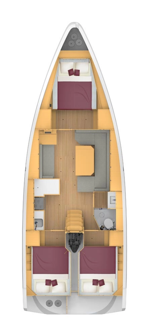 Location bateau Trogir pas cher Bavaria C42