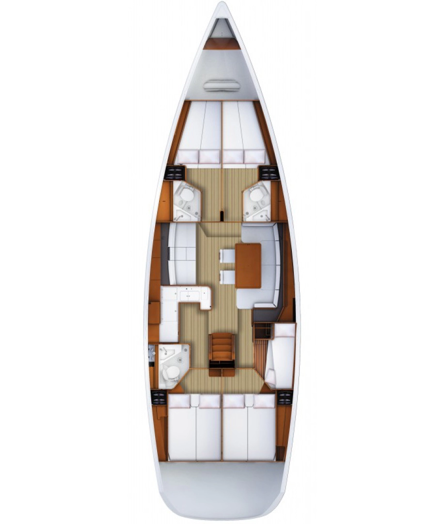 Location bateau Lávrio pas cher Jeanneau 53