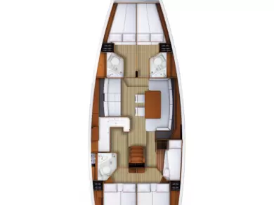 Location bateau Lávrio pas cher Jeanneau 53