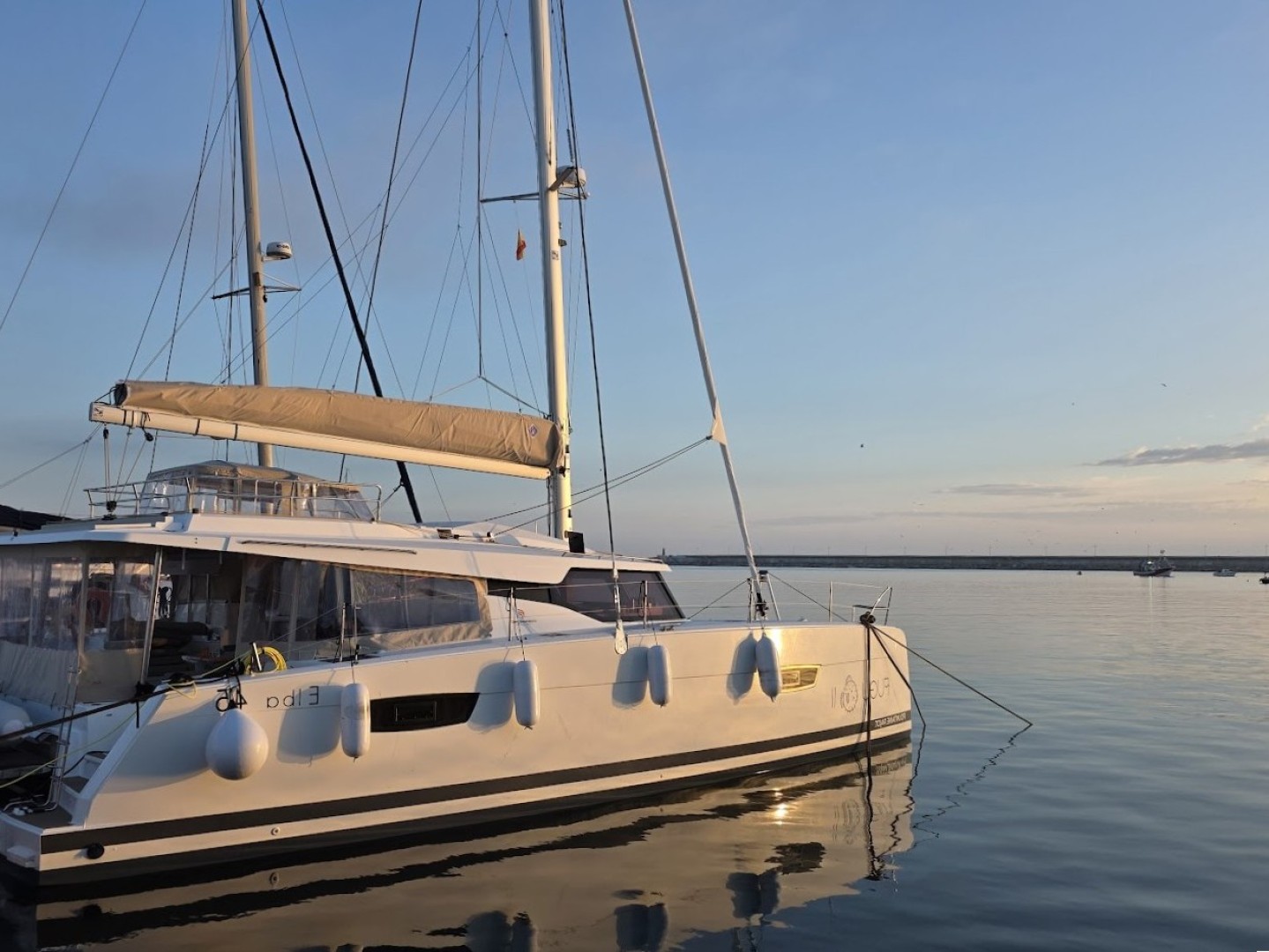Fountaine Pajot Elba 45 eco solar catamaran charter in Rhodes, Greece