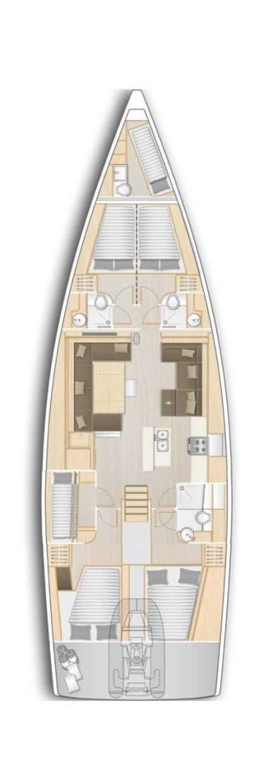 Location bateau Trogir pas cher Hanse 588