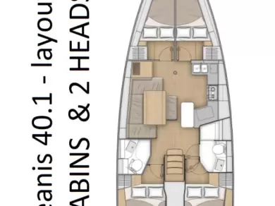 Location bateau Bénéteau Oceanis 40.1 à Pomer sur Samboat