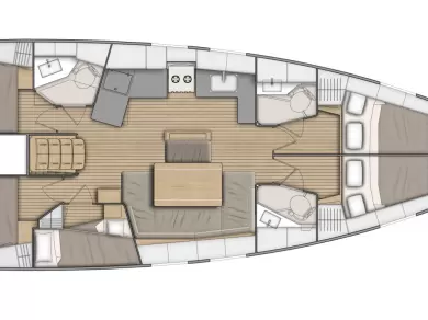 Bénéteau Oceanis 46.1 a louer à Pomer