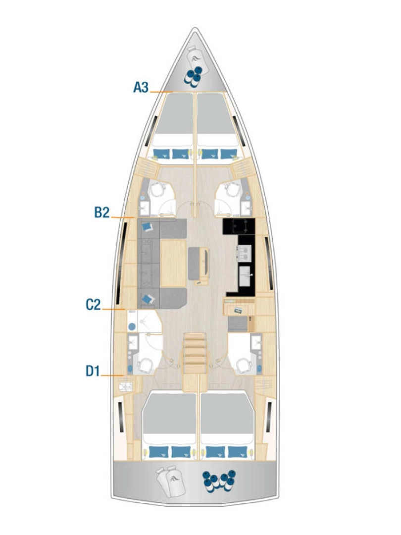 Location bateau Pula pas cher Hanse 460
