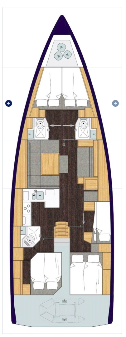 Location bateau Kaštela pas cher Bavaria C50 Holiday - 5 cab.