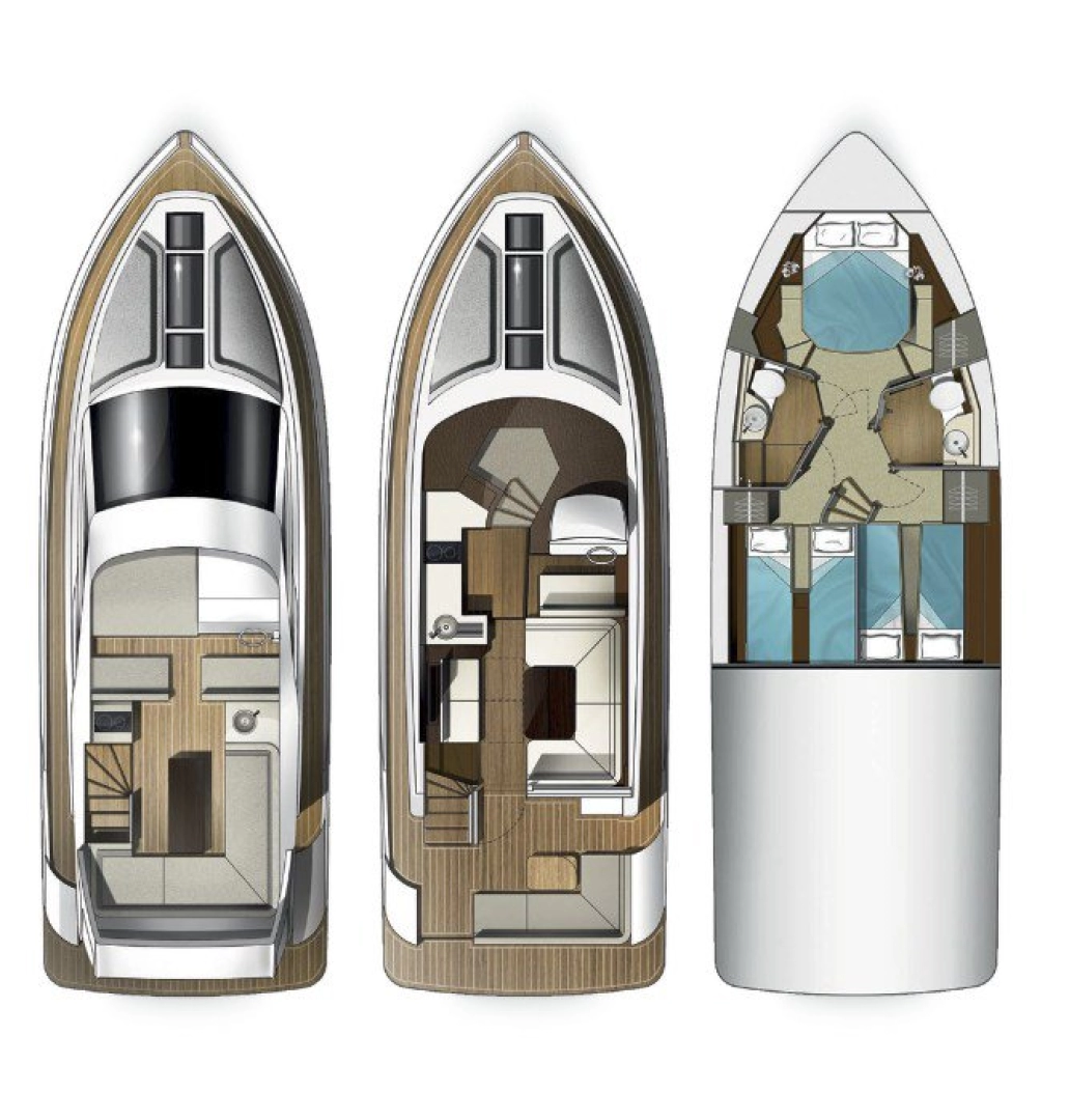 Galeon Galeon 420 Fly - 3 cab. a louer à Sukošan