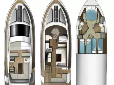 Galeon Galeon 420 Fly - 3 cab. a louer à Sukošan