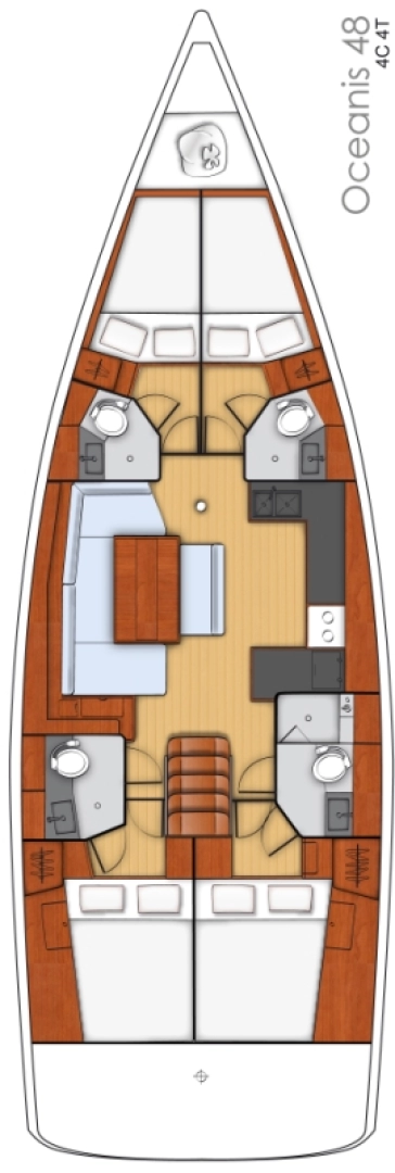 Location bateau Bénéteau Oceanis 48 à Tivat sur Samboat