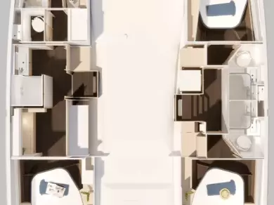 Location bateau Road Town pas cher Fountaine Pajot FP 44 Maestro - 3 cab.