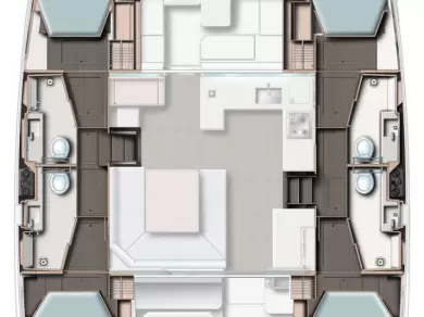 Location bateau Belize City pas cher Leopard 45