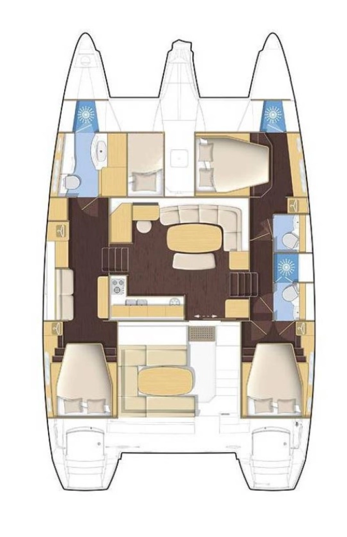 Location bateau Rogoznica pas cher Lagoon 421