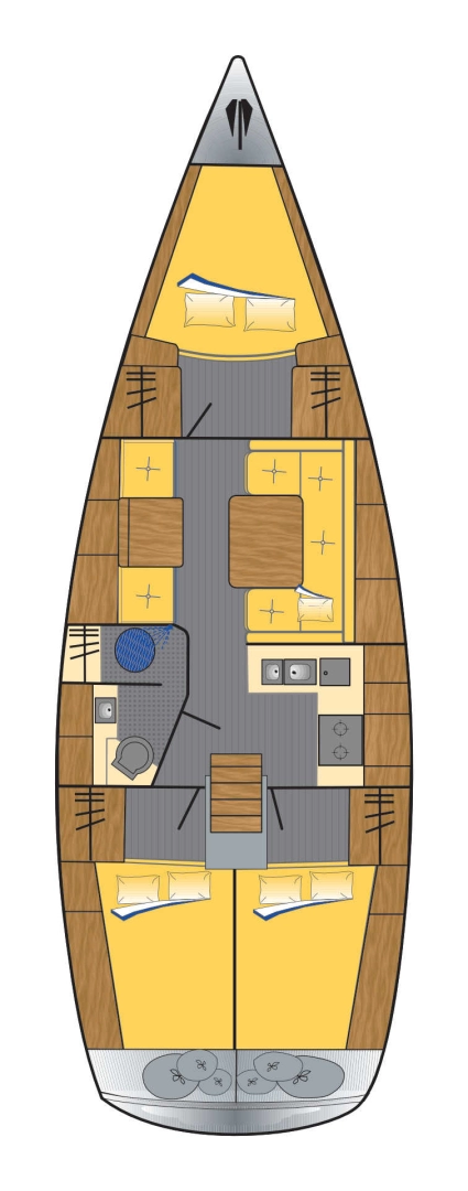 Location bateau Heiligenhafen pas cher Hanse 370