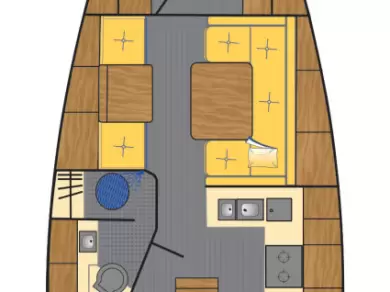 Location bateau Heiligenhafen pas cher Hanse 370