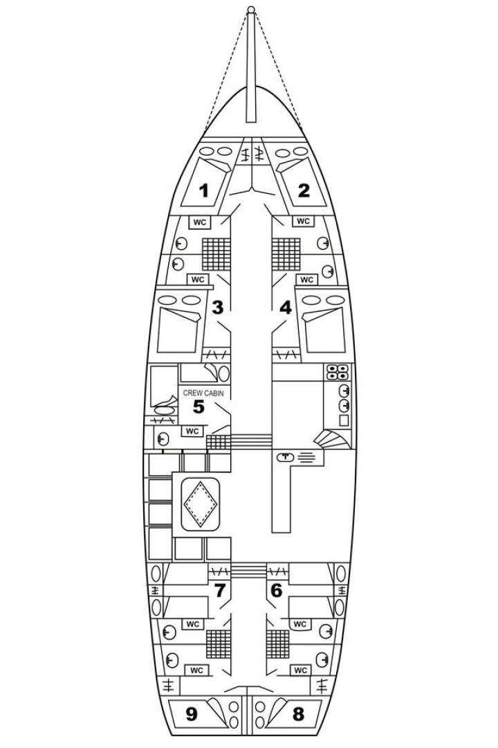 Location Voilier à Tivat - Custom Made Sadri Usta 1
