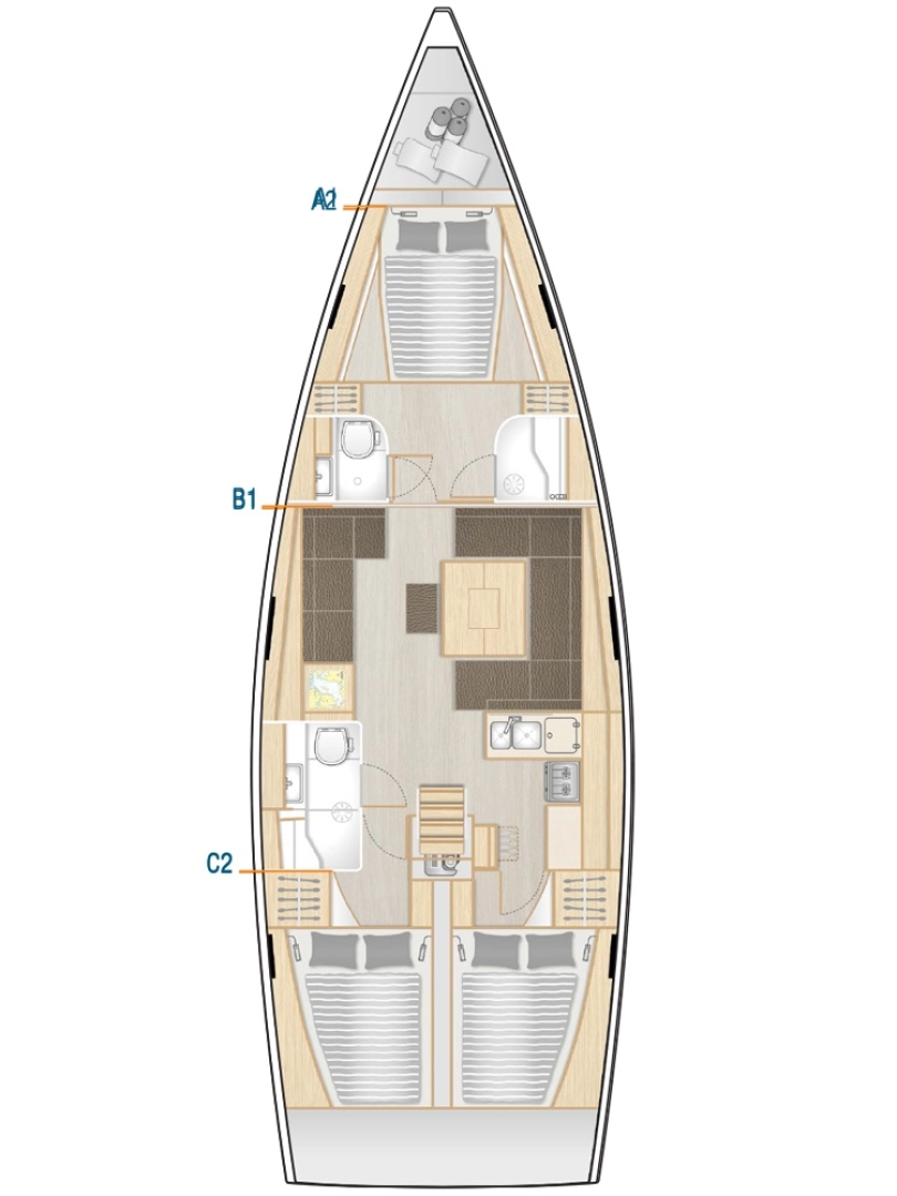 Location Voilier à Kos - Hanse Hanse 458