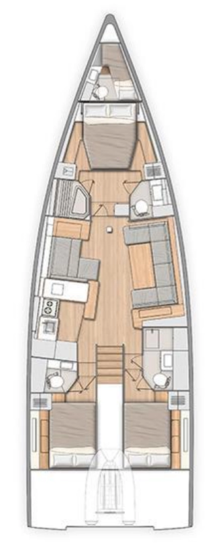 Location bateau Bénéteau Oceanis 54 à Kaštela sur Samboat