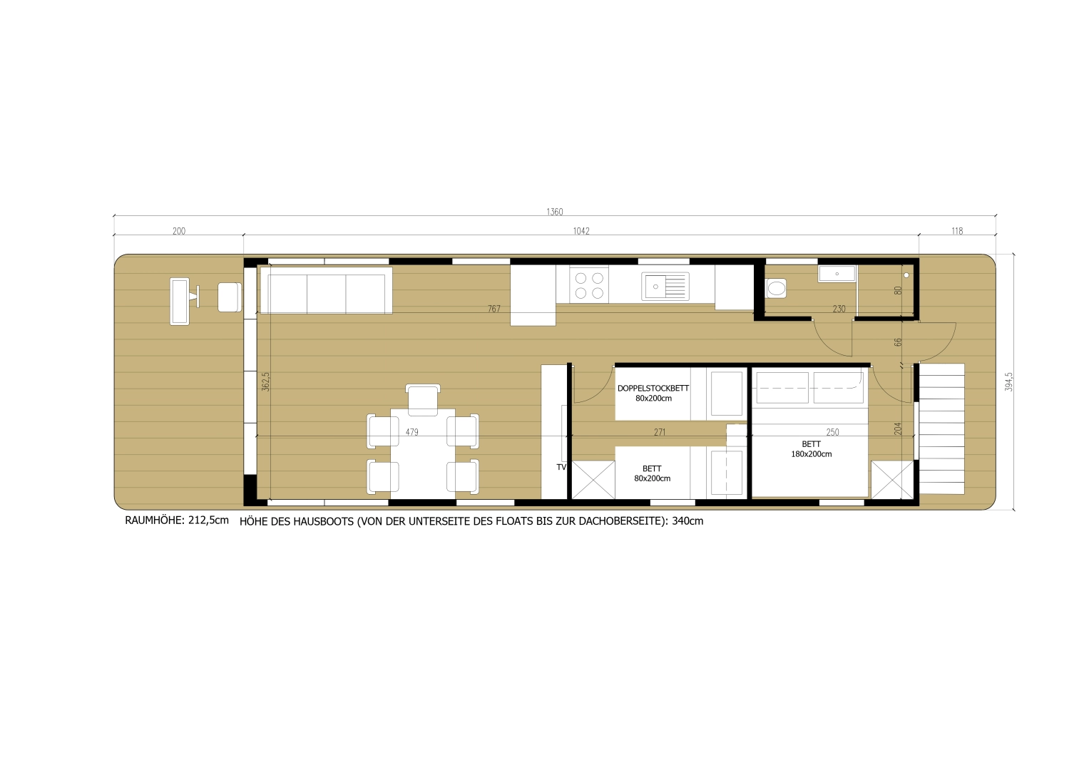 Location Péniche WOMA avec permis