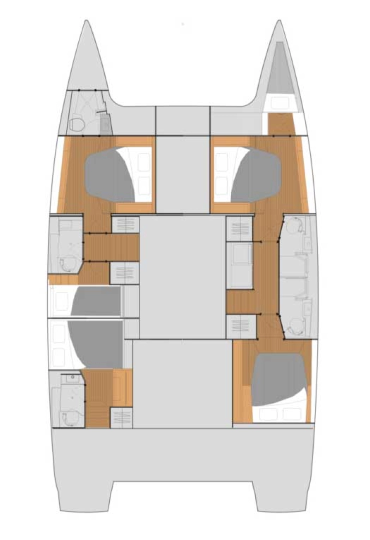 Location bateau Fountaine Pajot Tanna 47 à Biograd na Moru sur Samboat