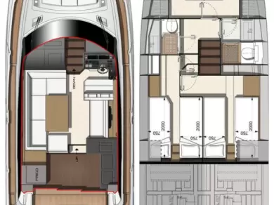 Location à Biograd na Moru - Jeanneau Prestige 460 Fly - 3 + 1 cab. sur SamBoat