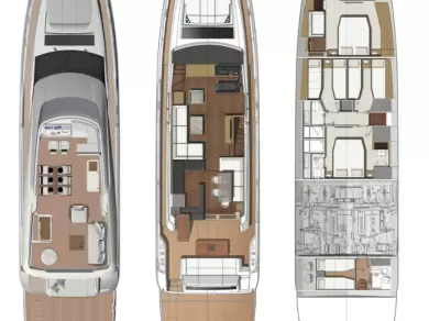 Location Yacht Prestige Yachts avec permis