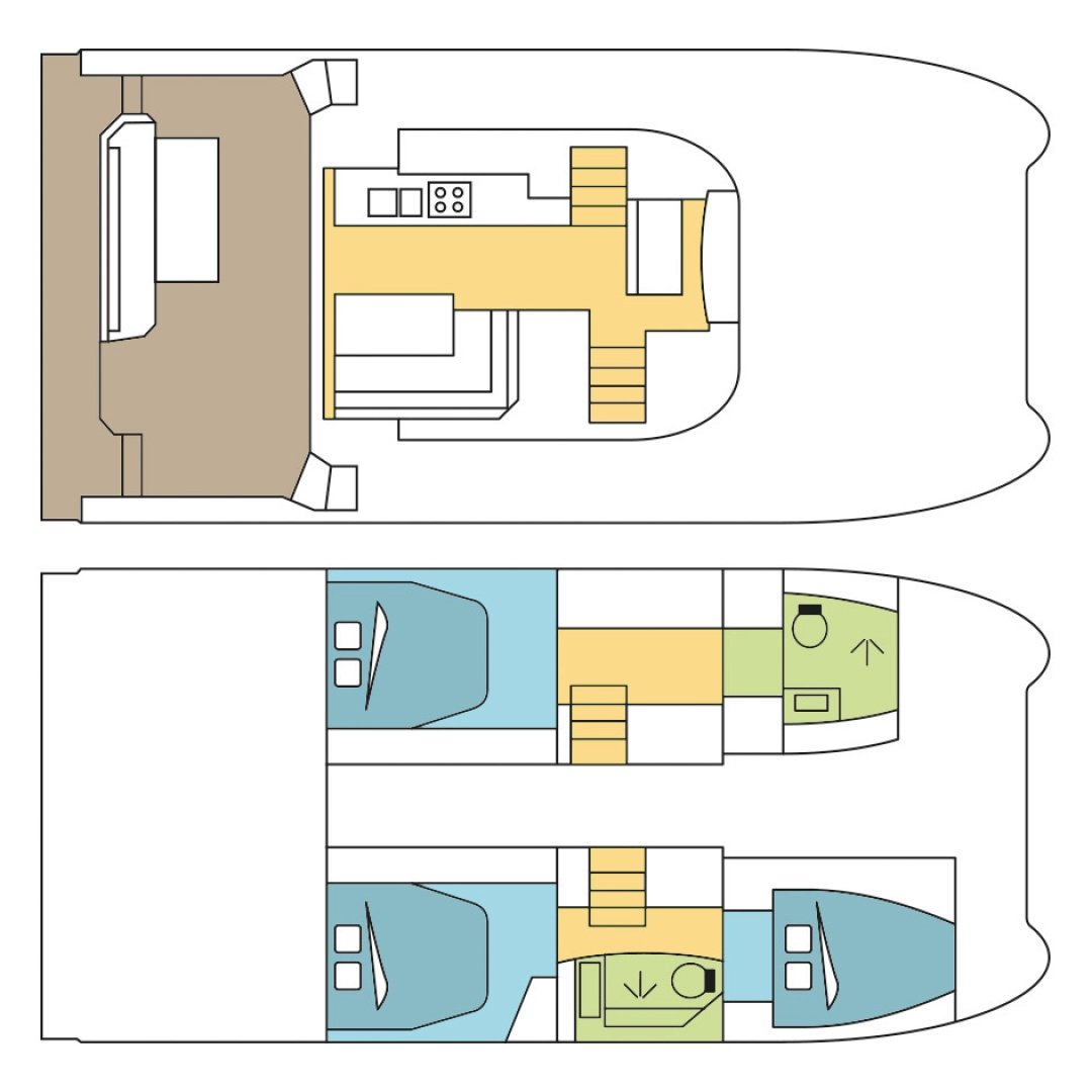 Location Bateau à moteur à Airlie Beach - Fountaine Pajot Fountaine Pajot MY 37