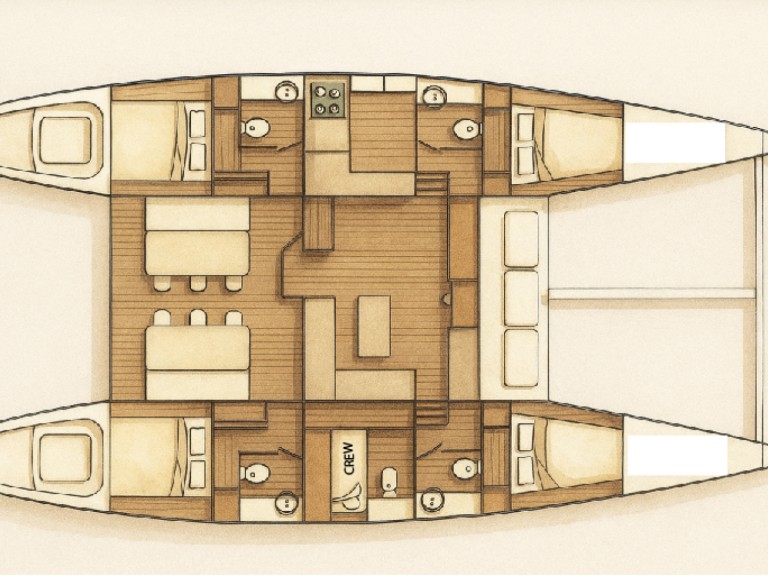Location Catamaran Lagoon avec permis
