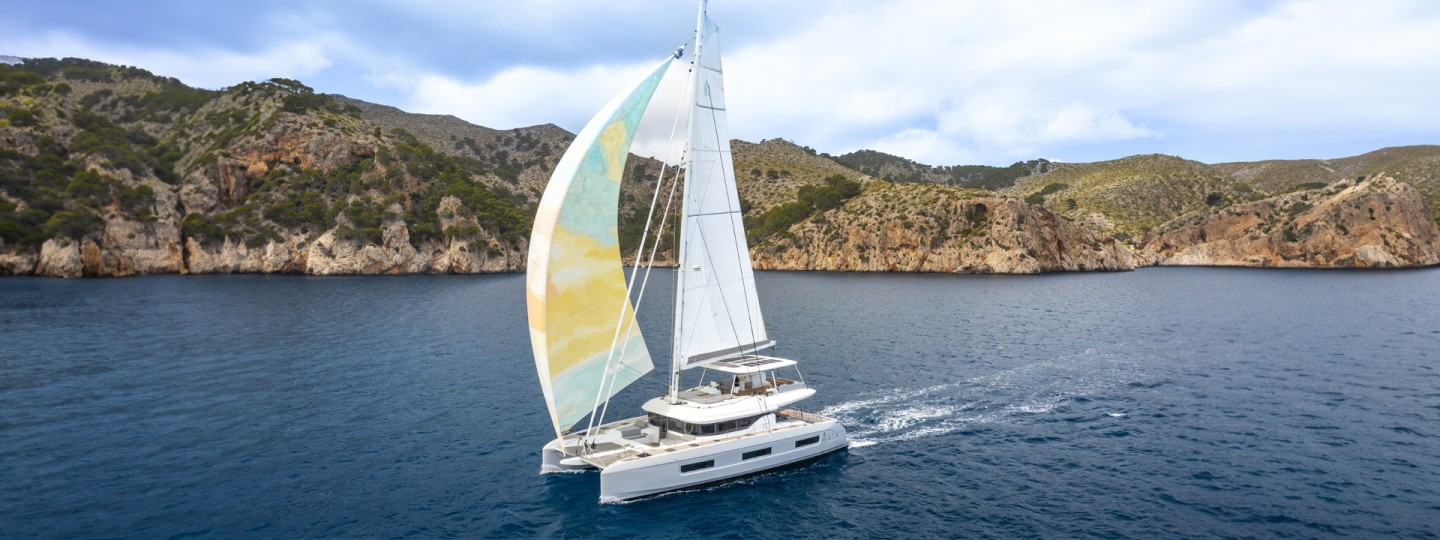 Lagoon 60 eco solar catamaran charter at Marina di Portisco, Olbia