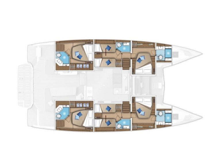 Location bateau Cugnana Verde pas cher Lagoon 55