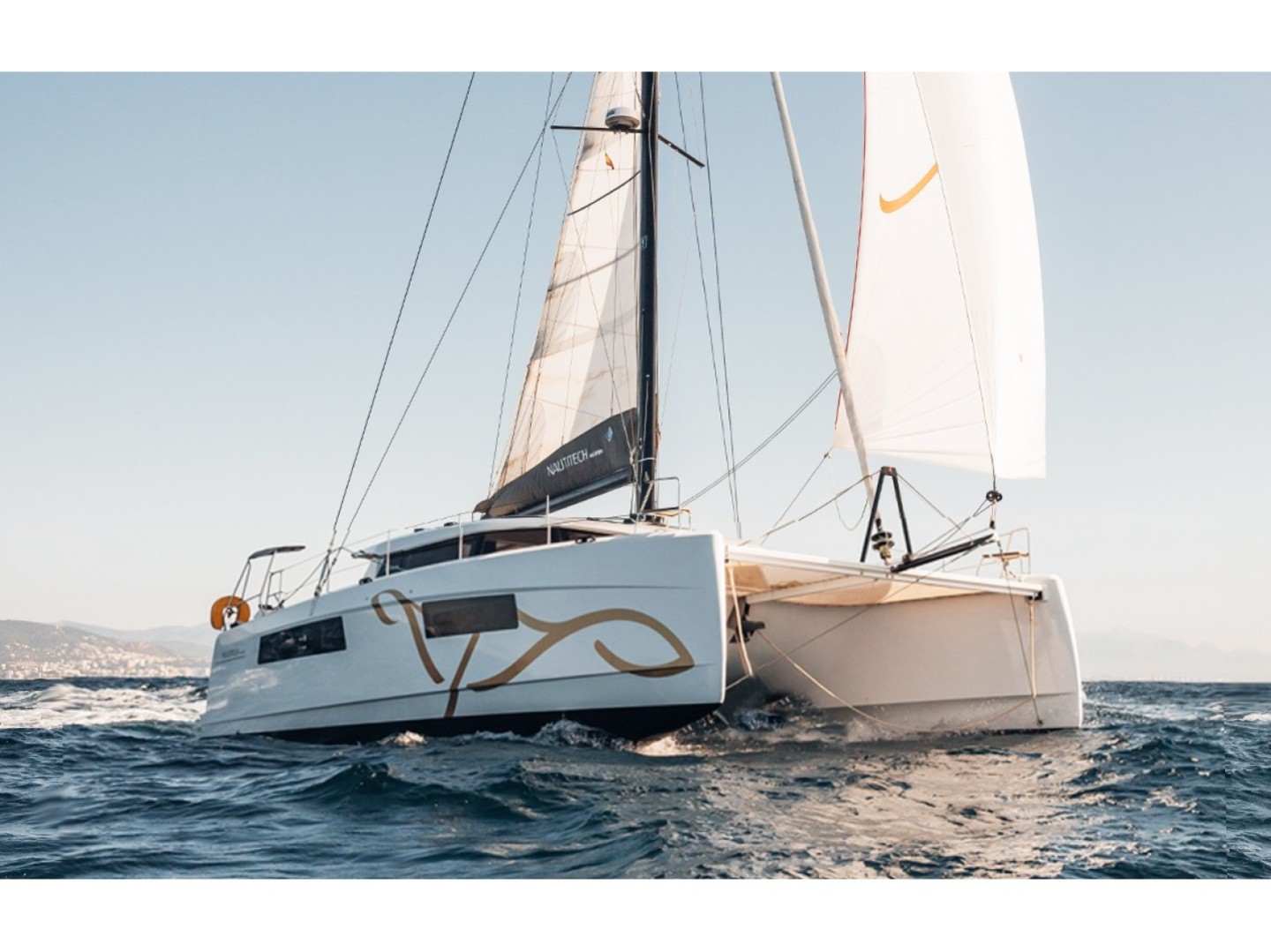 Nautitech 44 Open eco solar catamaran charter in Lávrio, Greece